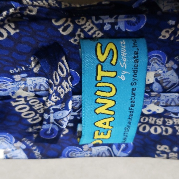 SNOOPY JOE COOLS BIKE SHOP CHARLES SHULTZ PEANUTS Mens Neck Tie - NEW - Picture 5 of 7
